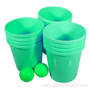 Giant Yard Pong with Durable Buckets and Balls